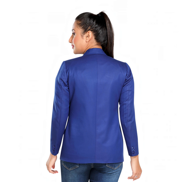 Women's slim fit TR blazer – Royal Blue – view 7