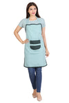Full Kitchen Apron – Mint Green Checks