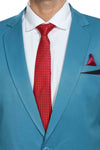 Men's slim fit TR blazer – Turquoise Blue – view 6