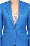 Women's slim fit TR blazer – Light Blue – view 3