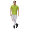 Parrot Green polo T-shirt (100% cotton) – full body view