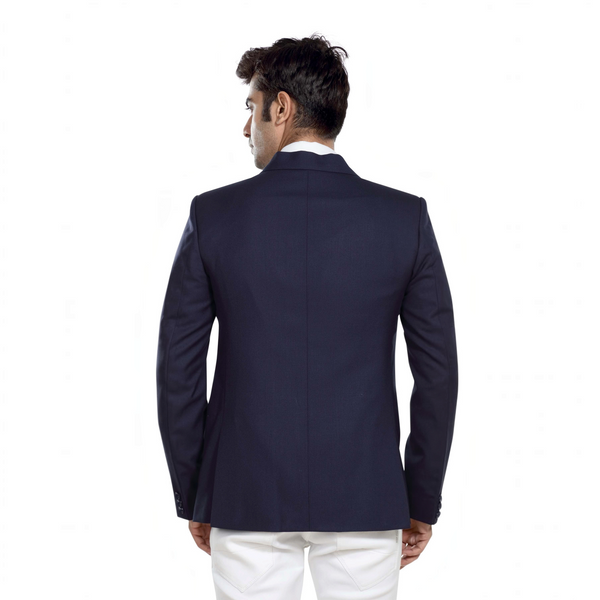 Men's sangam blue slim fit formal blazer – view 5