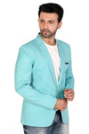 Men's slim fit TR blazer – Dark Aqua – view 3