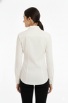 Women's Lycra Formal Shirt – White – view 5