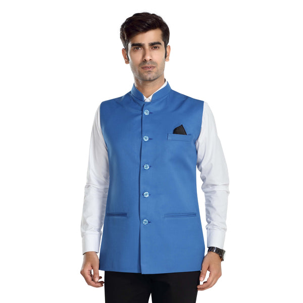 Men's TR Nehru Jacket – Light Blue