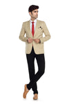 Men's slim fit TR blazer – Cream – view 7