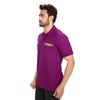 Purple security polo T-shirt – left angle view