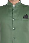 Men's Green TR Nehru jacket – view 5