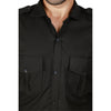 Black security guard shirt for men