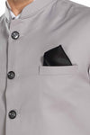 Men's Grey TR Nehru jacket – view 6
