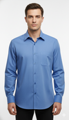 Men's Classic Formal Shirt – Blue Fil-a-Fil – view 3