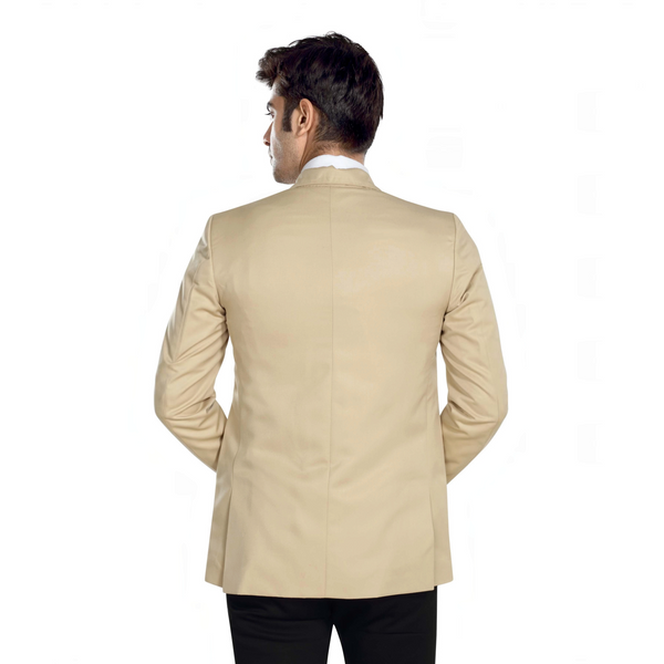 Men's slim fit TR blazer – Cream – view 1