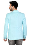 Men's slim fit TR blazer – Aqua Light – view 6