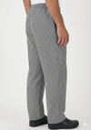 Chef Trouser – Black & White Checks – side view