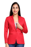 Women's slim fit TR blazer – Red – view 2