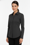 Women's Lycra Formal Shirt – Dark Grey – view 5