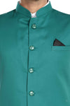 Men's Sea Green TR Nehru jacket – view 4