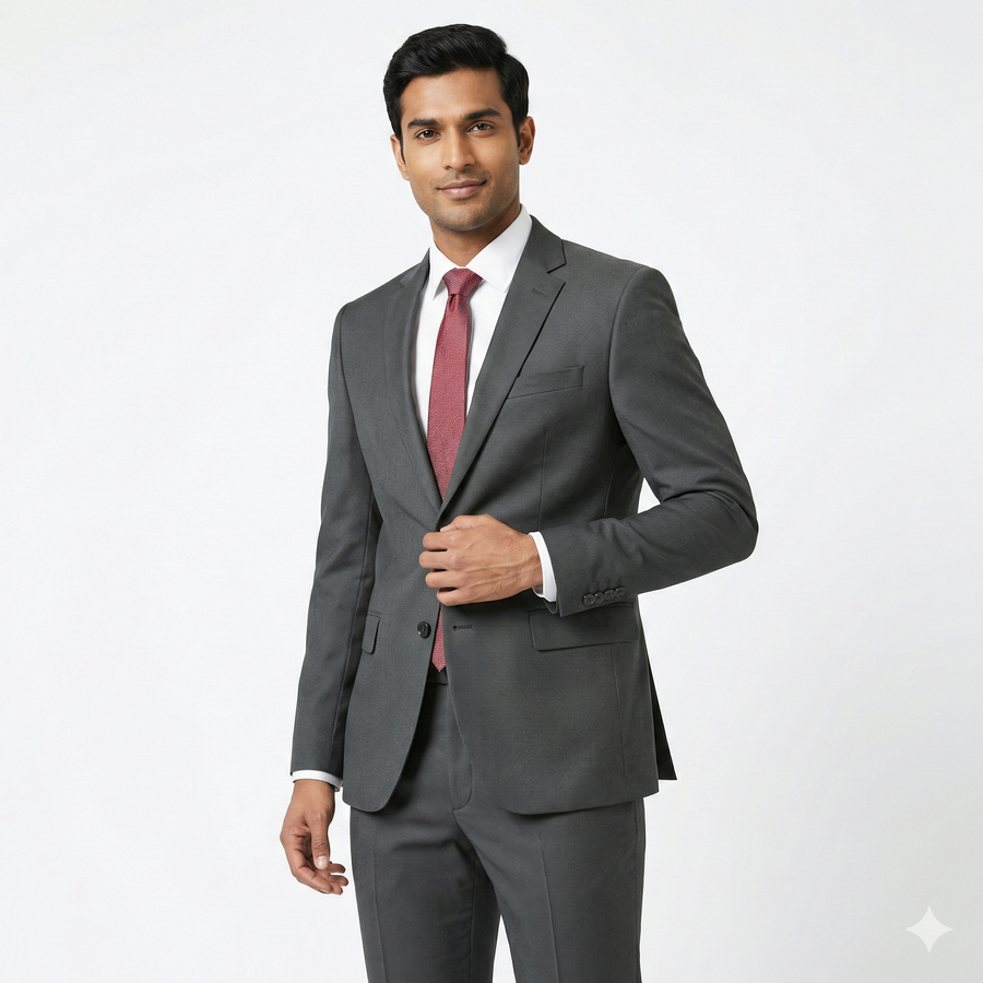Men's Corporate Blazer – Grey - Right Sleeve