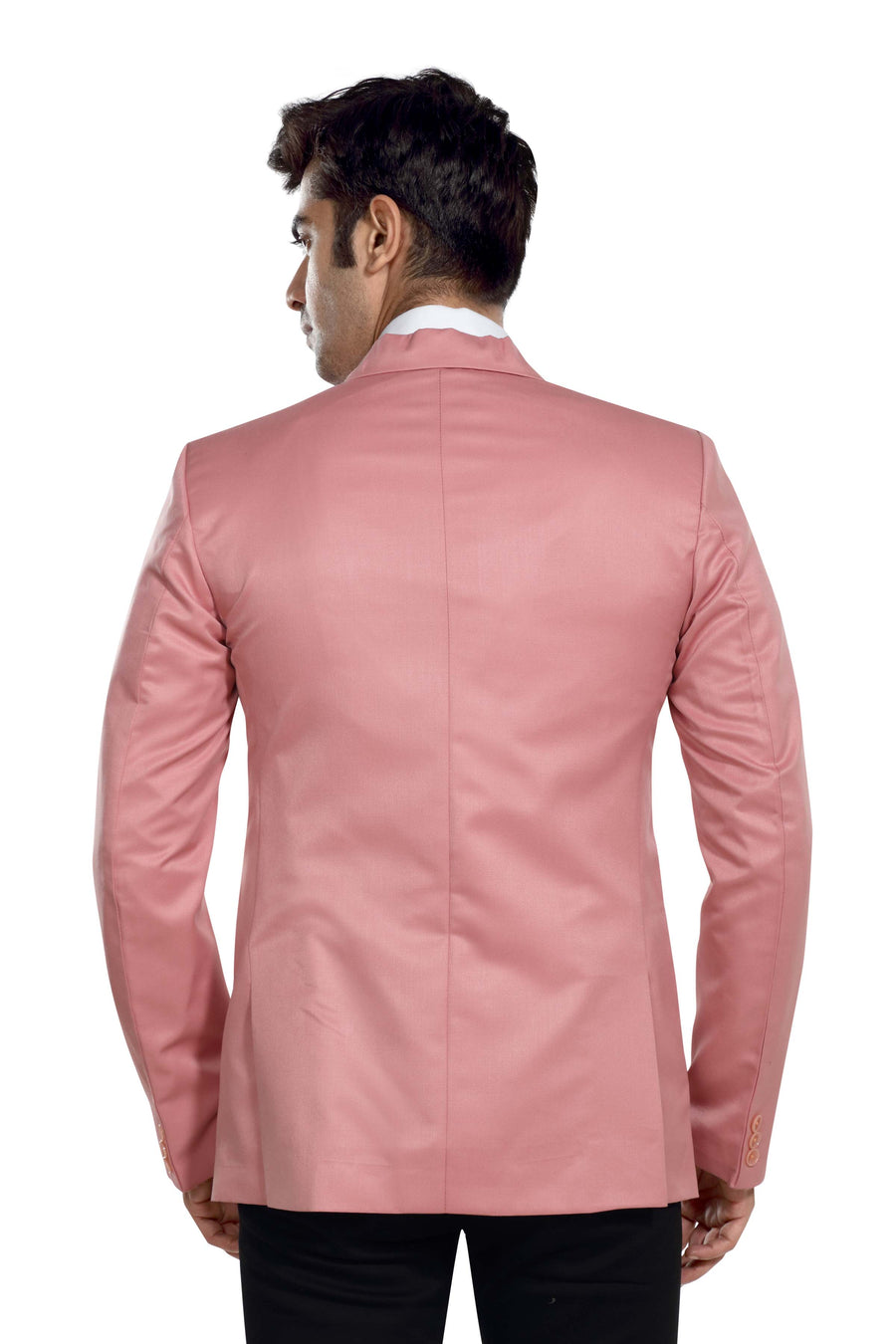 Men's Slim Fit TR Blazer – Blossom Pink - Right Sleeve