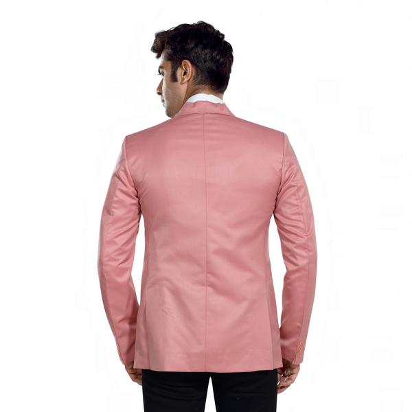Men's slim fit TR blazer – Blossom Pink – view 4