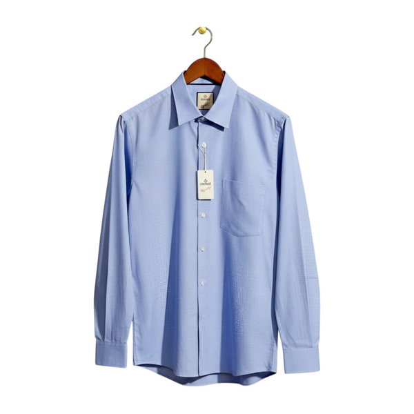 Men's Fil-a-Fil Formal Shirt – French Blue