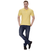 Pale Yellow polo T-shirt (100% cotton) – full body view
