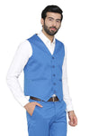 Men's light blue slim fit TR waistcoat – view 2
