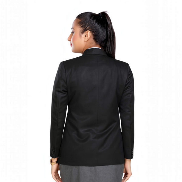 Women's slim fit TR blazer – Black – view 7