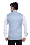 Men's Cloudy Blue TR Nehru jacket – view 4