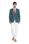 Men's slim fit TR blazer – Bottle Green – view 1