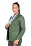 Women's slim fit TR blazer – Green – view 6