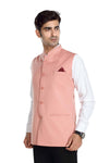Men's Peach TR Nehru jacket – view 2