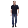 Navy Blue polo T-shirt (100% cotton) – full body view