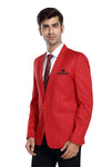Men's slim fit TR blazer – Red – view 3