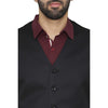 Men's Slim Fit TR Waistcoat – Black