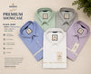 Mafatlal Trendz fil-a-fil shirts in white, French blue, grey, mauve and mint green