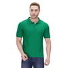 Green polo T-shirt (100% cotton) – right angle view