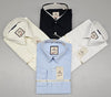 Mafatlal Trendz anti-stain shirts in white, surf blue, black and lemon