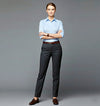 Mafatlal Trendz anti-stain female shirt in surf blue, front view