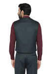 Men's dark green slim fit TR waistcoat – view 4