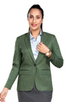 Women's slim fit TR blazer – Green – view 2