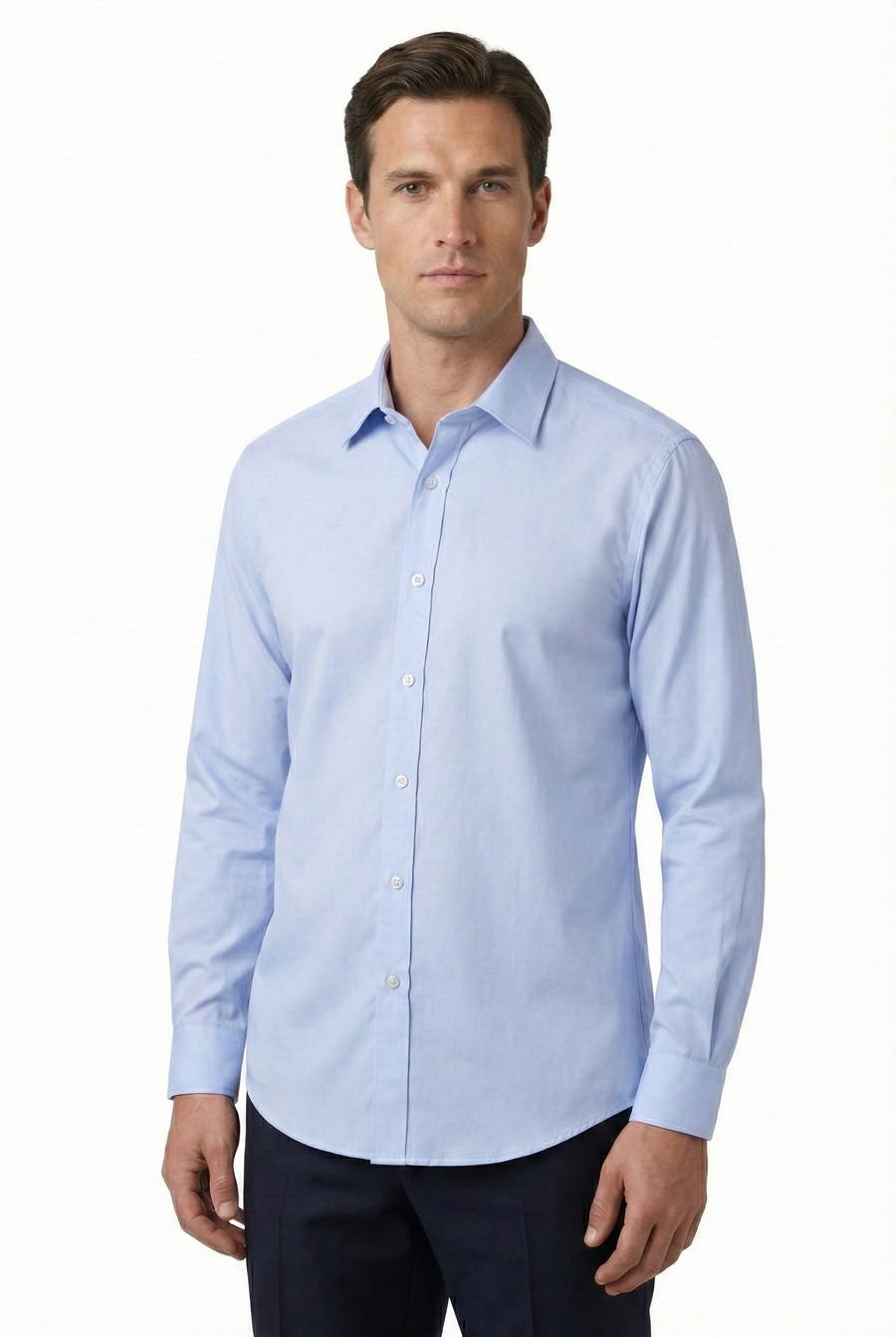 Men's Classic Formal Shirt – Light Blue - Left Sleeve
