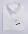 Women's PC Formal Shirt – White – folded with short collar
