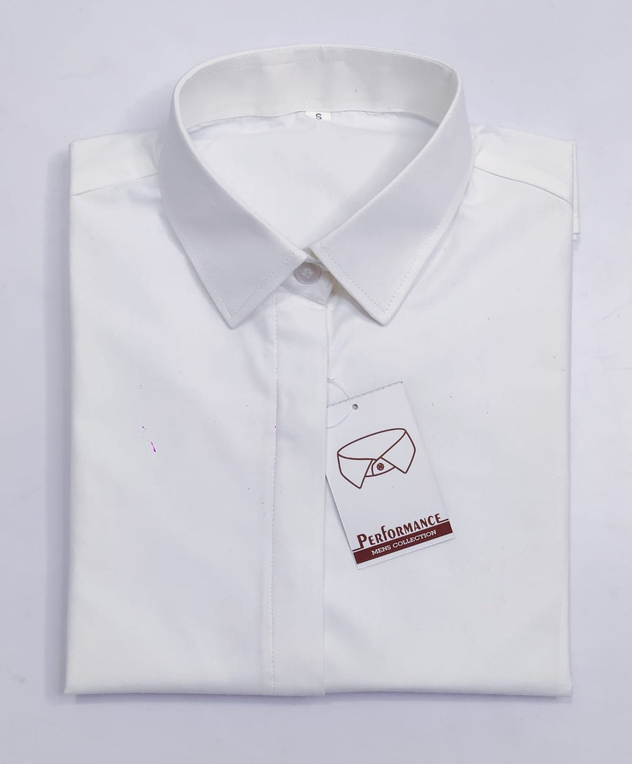 Women's Performance Formal Shirt – White - Left Sleeve