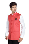 Men's Prubin Red TR Nehru jacket – view 3
