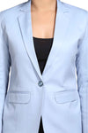 Women's slim fit TR blazer – Cloudy Blue – view 3