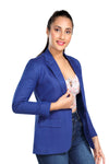 Women's slim fit TR blazer – Royal Blue – view 6