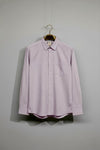 Mauve men's fil-a-fil formal shirt on hanger