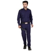 Navy blue security guard shirt for men