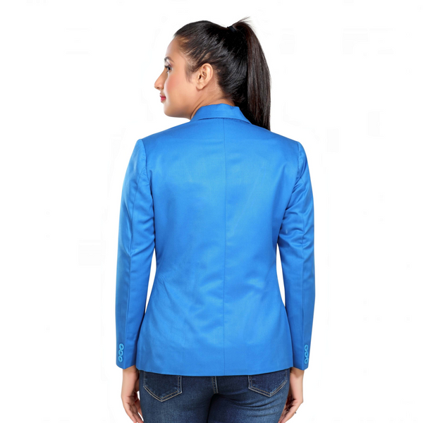 Women's slim fit TR blazer – Light Blue – view 7